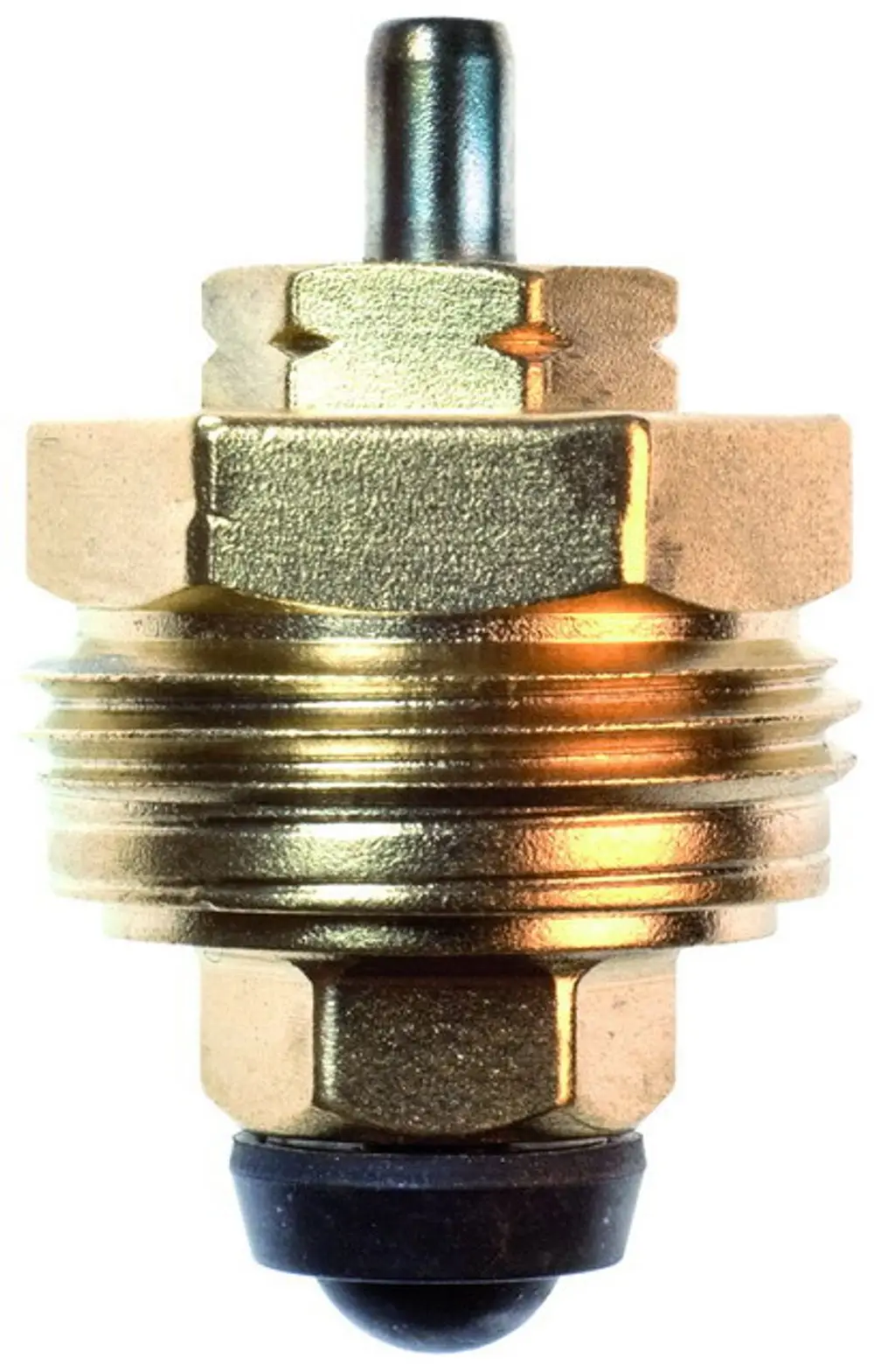 Thermostat-Oberteil in metallischer Ausführung mit Nockenkennzeichnung, geeignet für Heizungsanwendungen. Produkt von IMI Hydronic Engineering.